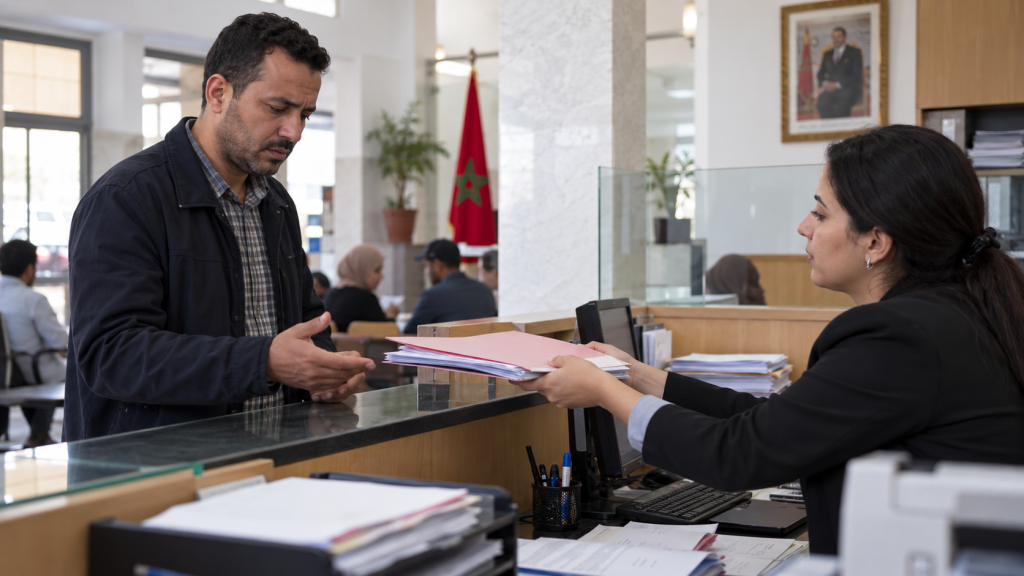 مواطن مغربي يسترجع ملفا إداريا ناقصا من موظف