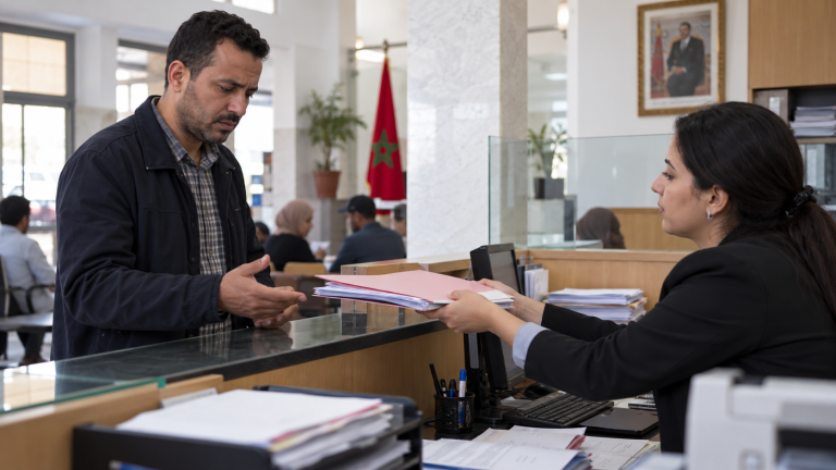 مواطن مغربي يسترجع ملفا إداريا ناقصا من موظف